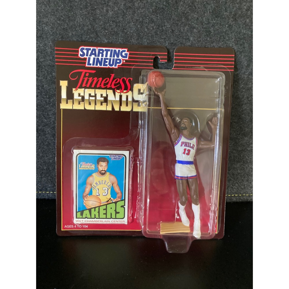 Kenner Starting Lineup Timeless Legends Wilt Chamberlain 76ers Figure 1995 NBA